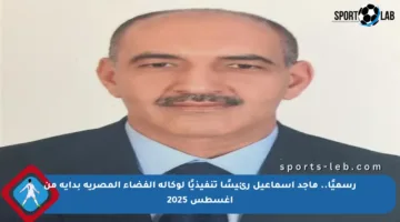 رسميًا.. ماجد إسماعيل رئيسًا تنفيذيًا لوكالة الفضاء المصرية بداية من أغسطس 2025